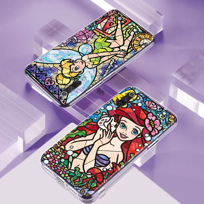 Silicone Cover Disney Mosaic Stitch Princess For Xiaomi Mi Note 11 11i 10i 10T 10 9 9T SE 8 Lite Pro Ultra Phone Case | Мобильные