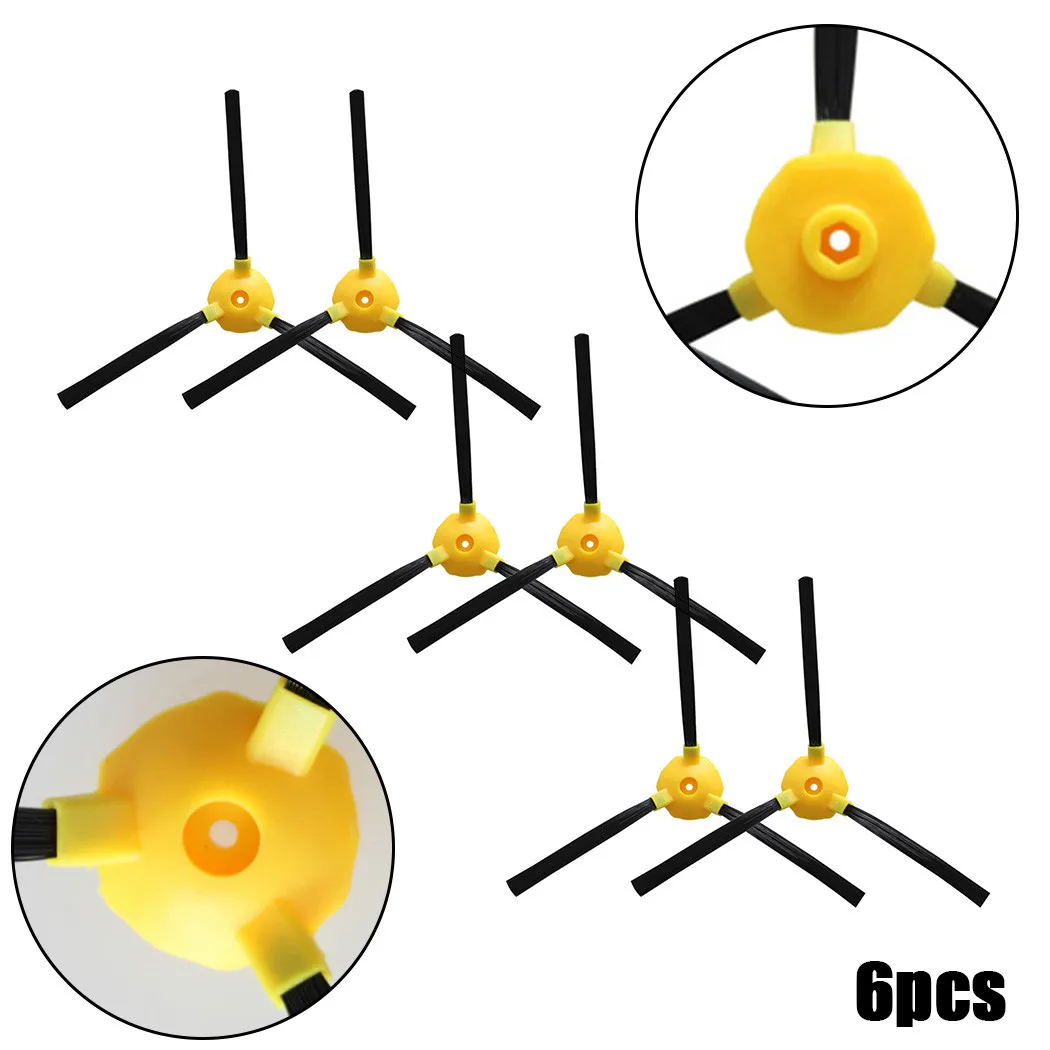 

6pcs Side Brushes For Kitfort Kt-503 Kt503 Robotic Vacuum Cleaner Vacuum Cleaner Sweeper Replace Household Cleaning Tools