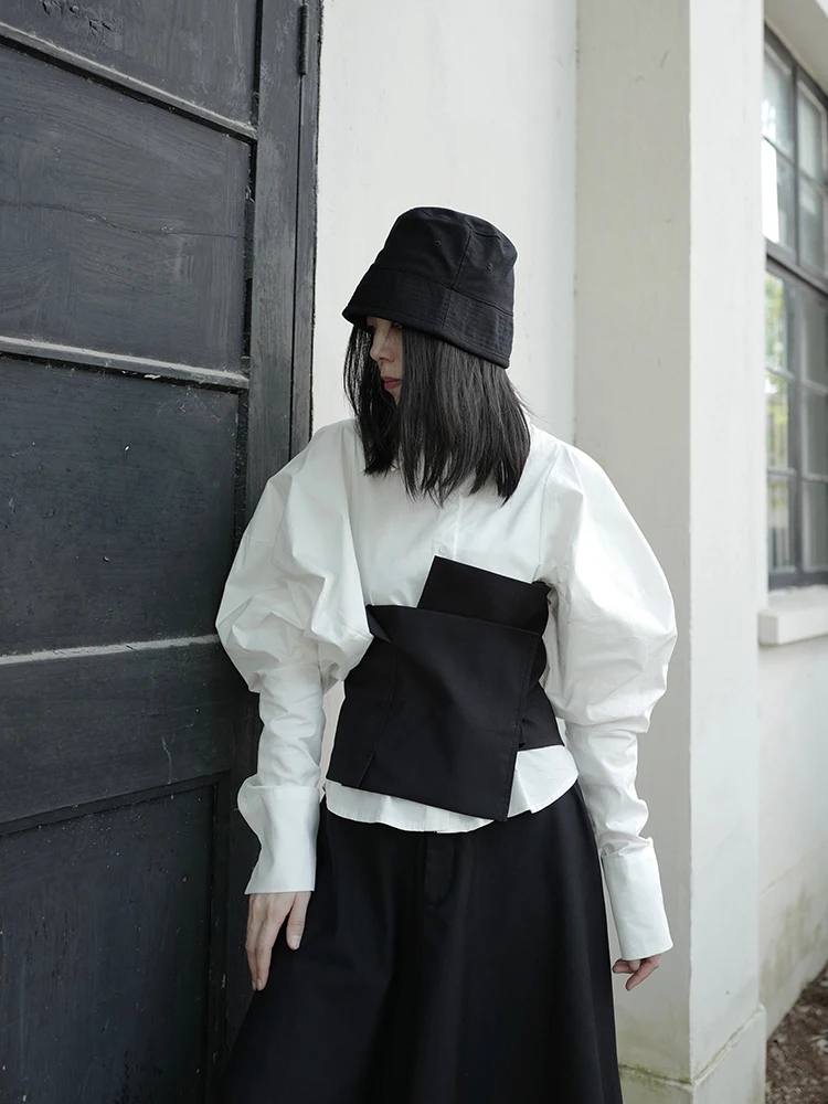 UMI MAO Yamamoto Wind Dark Buyer Shop Wind Vest Female Personality Design Sense Niche Irregular Girdle Outer Wear Tide