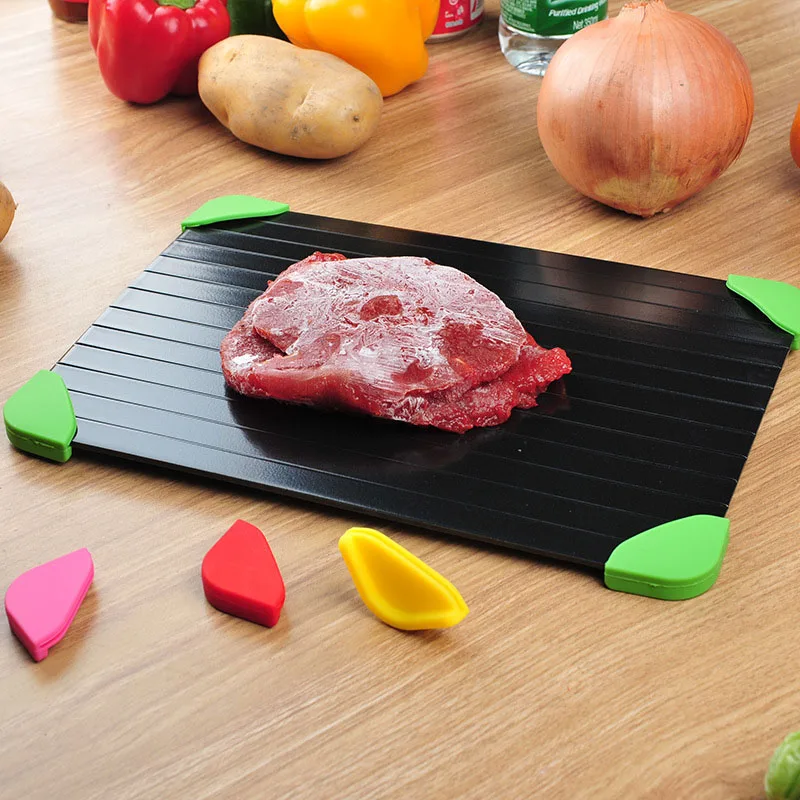 fast defrosting tray thaw frozen food fruit meat quick defrosting plate board defrost kitchen gadget tool free global shipping
