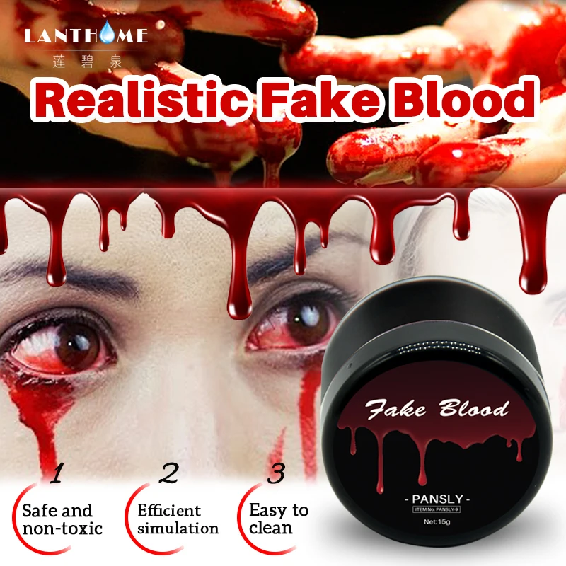 1 шт. поддельный кровяной макияж для лица краска тела принадлежности макияжа на