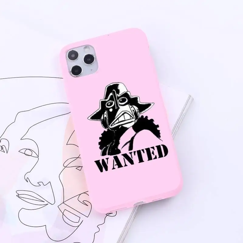 

One Piece Luffy Japanese Manga Phone Case Candy Color for iPhone 6 7 8 11 12 s mini pro X XS XR MAX Plus