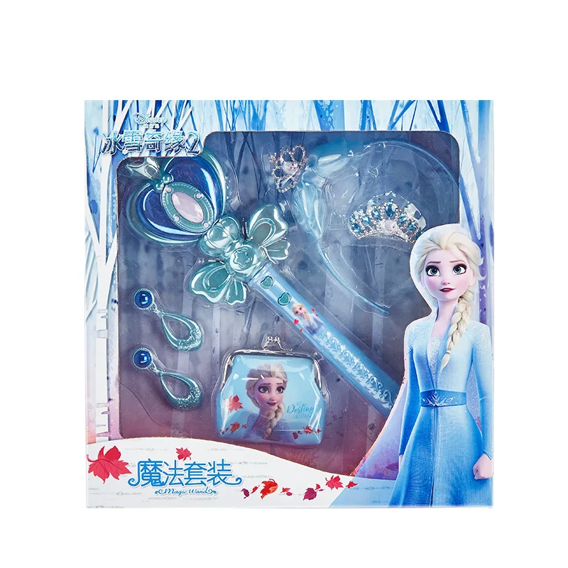 

Disney Magic Wand Set Frozen Princess Aisha Fairy Glowing and Sounding Toys Hobbies Action Figures For Children Gift