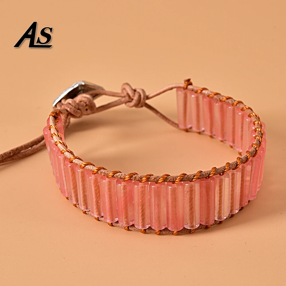 Браслеты Asingleoo с бусинами в форме арбуза и кристаллами браслеты богемном стиле