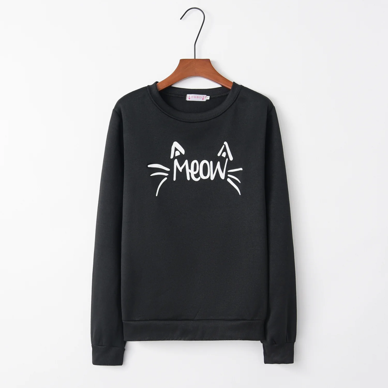 Meow Cat Grey 2022 New Design Hot Sale Hoodies Sweatshirts Women Casual Kawaii Harajuku Sweat Girls European Tops Korean