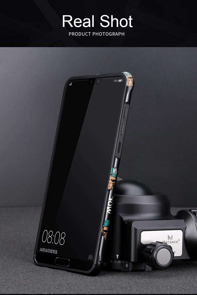 Мультяшный бампер для телефона huawei P20 Pro Чехол алюминиевый Силиконовый противоударный чехол для Huawai P20 крутая защитная рамка