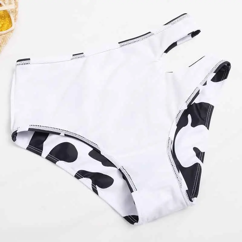 

Sexy Bikini Mujer New Cow Print Swimsuit Women Two Pieces Push Up Biquini Brazilian Swimming Suit For Women Beach Swimwear