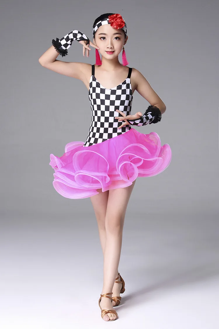 Детская одежда для латиноамериканских танцев детское платье девочек сальсы