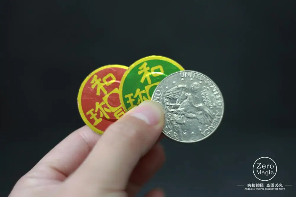 Бесплатная доставка красочная монета 2 0 (one долларовая версия) летающая