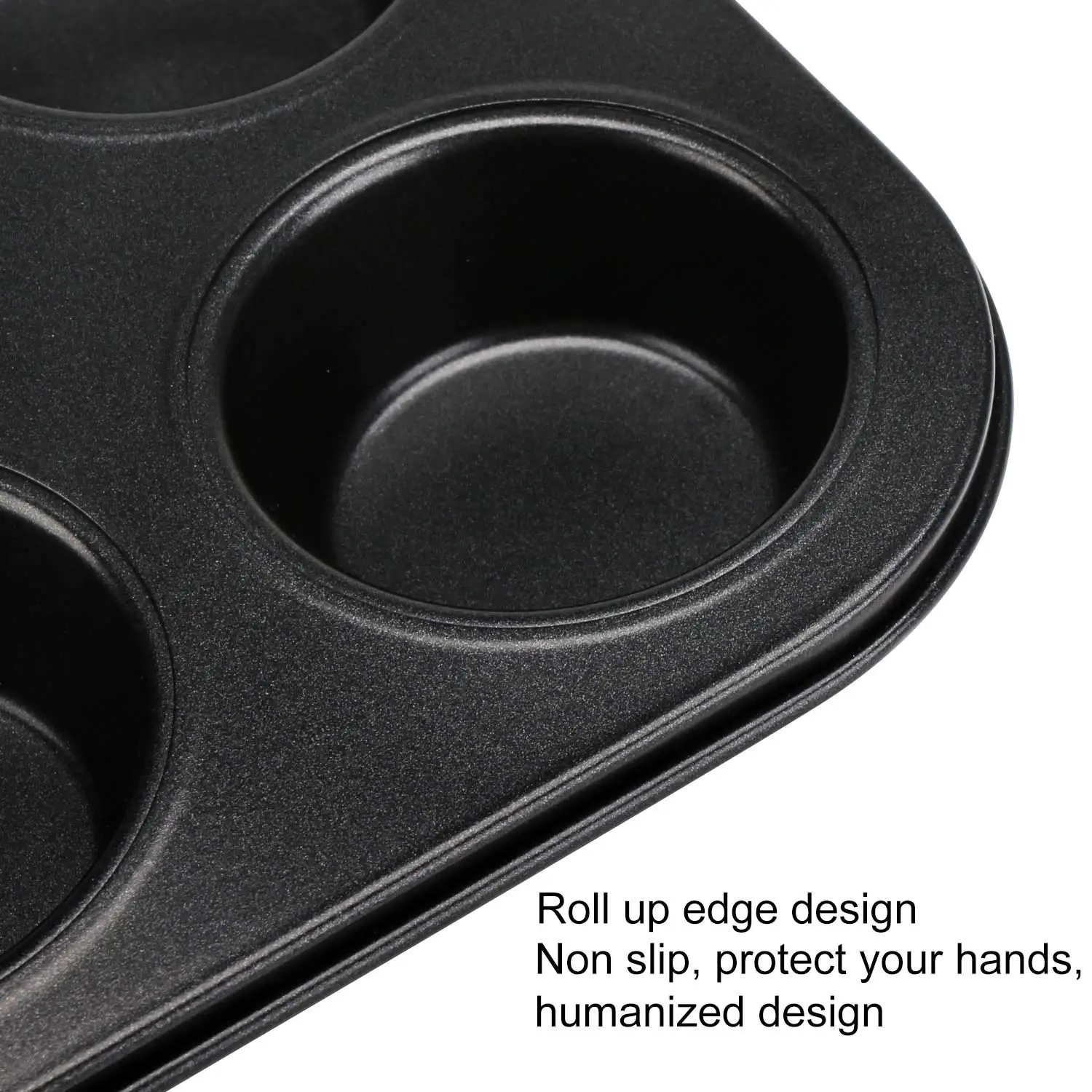 6 Cavity Muffin Pan Tray Nonstick Muffin Carbon Steel Cupcake Molds Baking Pan Cupcake Baking Pan Bakeware Kitchen Accessories
