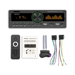 Автомагнитола 1 DIN, стерео плеер, цифровой автомобильный MP3-плеер с Bluetooth, FM, AM, стерео, аудио, музыка, USBSD, с входом AUX
