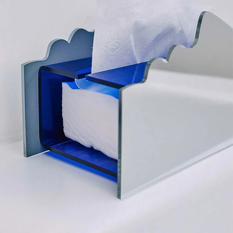 

Northern European Creative Acrylic Decorative Tissue Box Living Room Light Luxury Simple Trampant Shower
