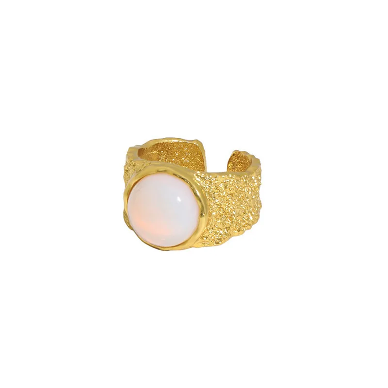 

Exaggerated gem ring retro creative irregular index finger ring