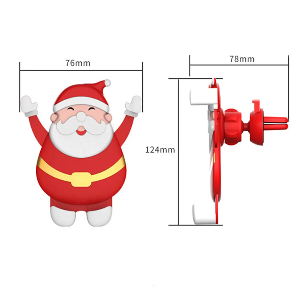 

Universal Car Air Vent Phone Bracket Holder Christmas Santa Claus Auto Air Outlet Mount Stand Air outlet Navigation bracket