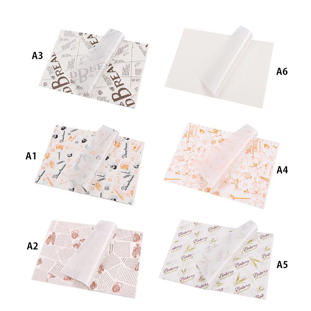 100 шт./компл. креативная Золотая Любовь оберточная бумага для бутербродов