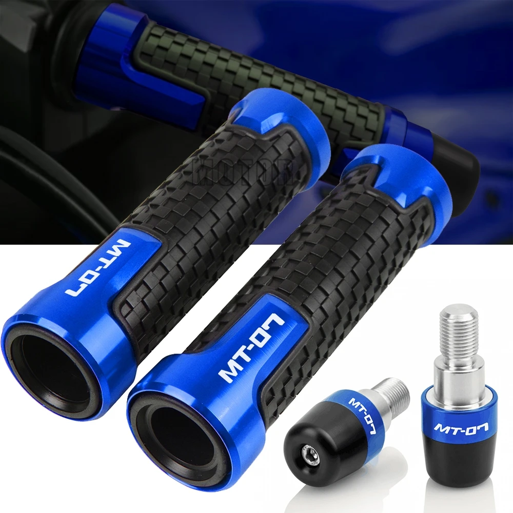 

Motorcycle Accessories Handlebar Handle Grips Hand Bar Ends Caps Cover For YAMAHA MT-07 MT07 FZ-07 FZ07 2014-2021 2020 2019 2018