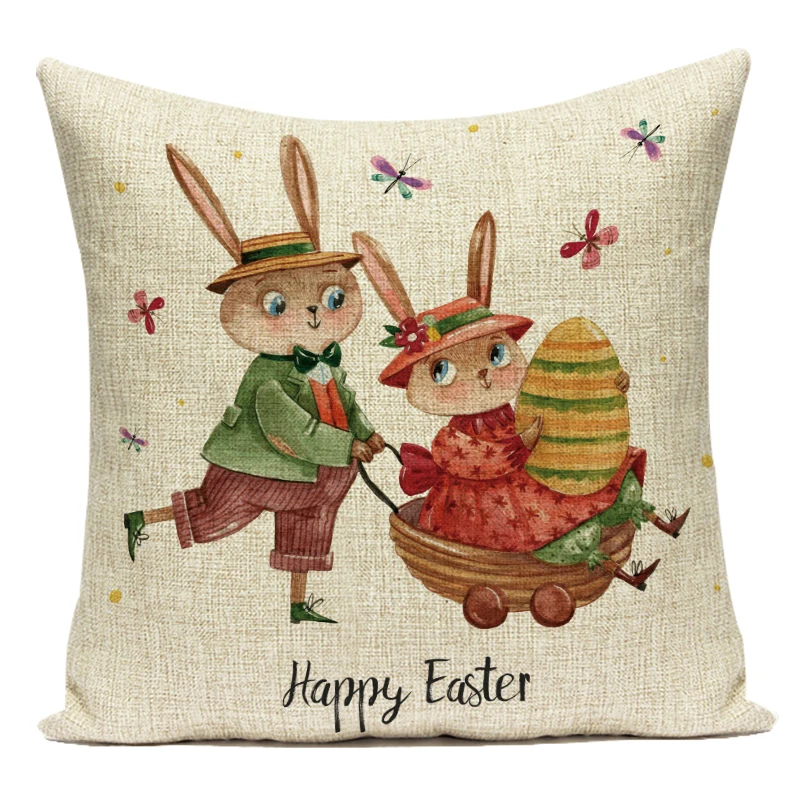 Пасхальная наволочка с милым Кроликом для гостиной декоративные подушки чехол