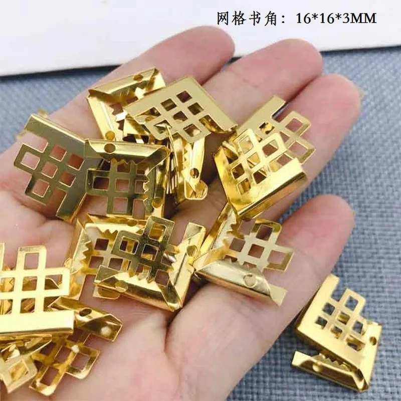 20 шт Ретро Металлические Защитные угол бронзовые Угловые скобы Тетрадь