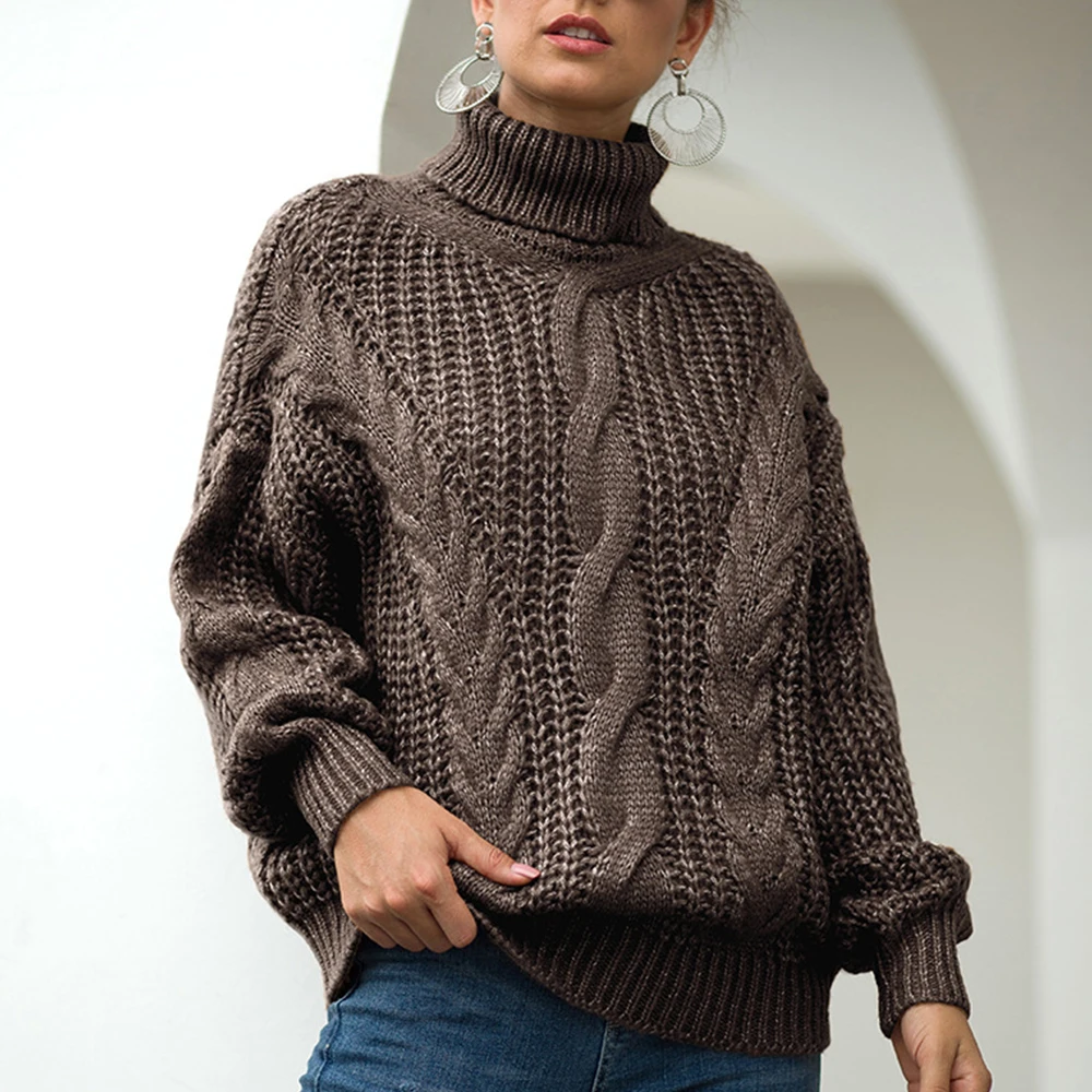 2019 Autumn Winter Short Sweater Women Knitted Turtleneck Pullovers Casual Soft Jumper Fashion Long Sleeve Pull Femme | Женская одежда