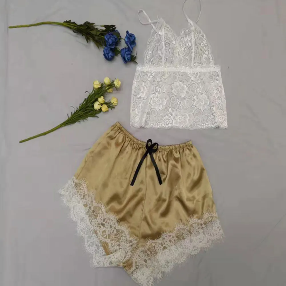 Женский комплект из 2 предметов сексуальное белье пижамные комплекты женский