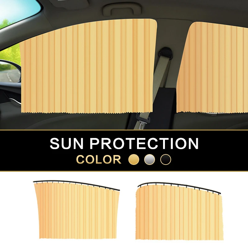 4PCS Magnetic Stretch Car Sun Shade Protection Universal Curtain Durable Window Visor For Summer | Автомобили и мотоциклы