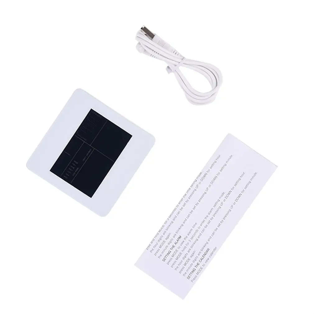 Погодные часы с красочным ЖК-дисплеем Функция повтора будильника календарь