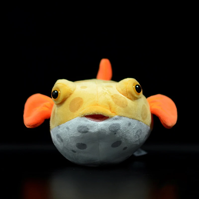 Реальная жизнь Pufferfish плюшевые игрушки Реалистичные морские животные Puffers мягкие игрушки аквариумные рыбки Мягкая куколка подарки для детей