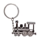 Брелок для ключей для мужчин и женщин, модель поезда, вечерние ювелирные изделия в подарок, маленькая сумка для автомобиля, очаровательные аксессуары, кольцо для ключей