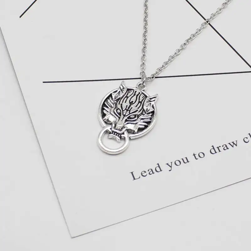 Очаровательное ожерелье с волчьей головой в стиле ретро-поп цепочка панк-рок