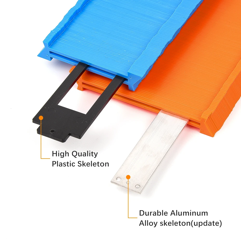 12/14/25cm Contours Gauge Arc Ruler Plastic Contour Profile Scale Template Curvature Tiling Laminate Woodworking | Инструменты