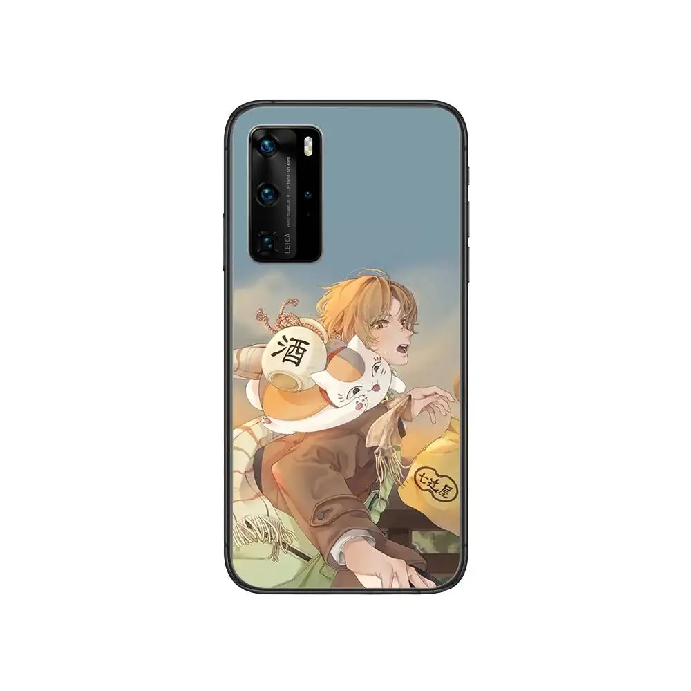 

natsume yuujinchou case Phone Case For Huawei P 40 30 20 10 9 8 Lite E Pro Plus Black Etui Coque Painting Hoesjes comic fas