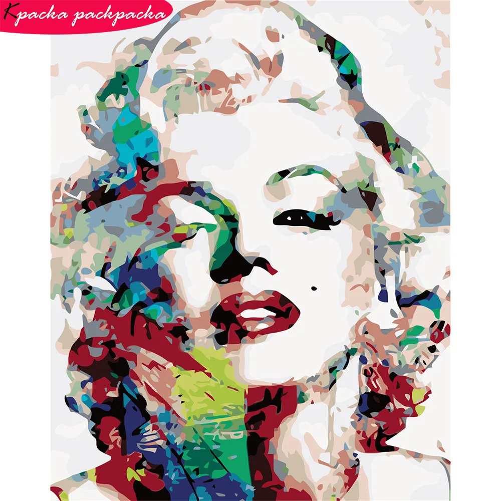 

DIY Sexy Girl Figure Painting By Numbers Full Kits No-Frame Oil Paint By Numbers 40x50cm 24 Colors Home Decoration VA-2224