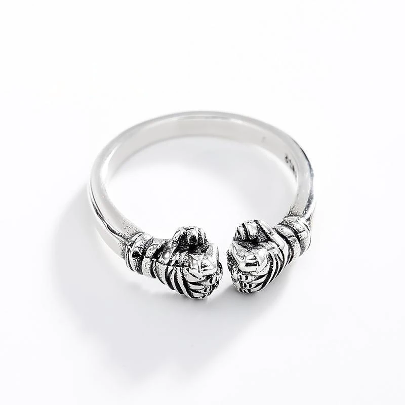 Кольцо из серебра 925 пробы в стиле ретро для мужчин и женщин|open ring|ring forrings for men |