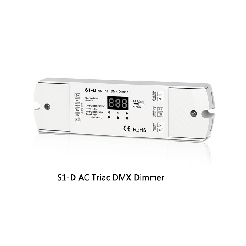 Оптовая продажа яркий/Φ/R1/Φ/RT6 AC Triac DMX диммер Яркий 2 4G удаленный радиочастотный