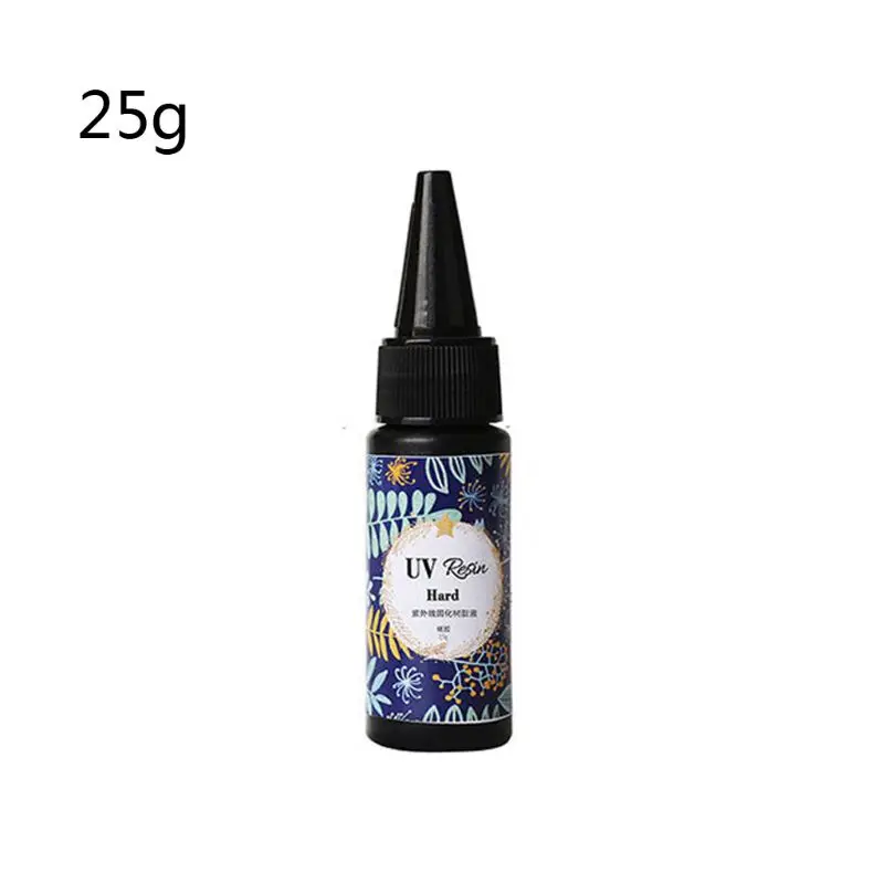 25g Твердый УФ-полимерный клей кристально чистый Ультрафиолетовый отверждения эпоксидной смолы ювелирных изделий - Цвет: 25g