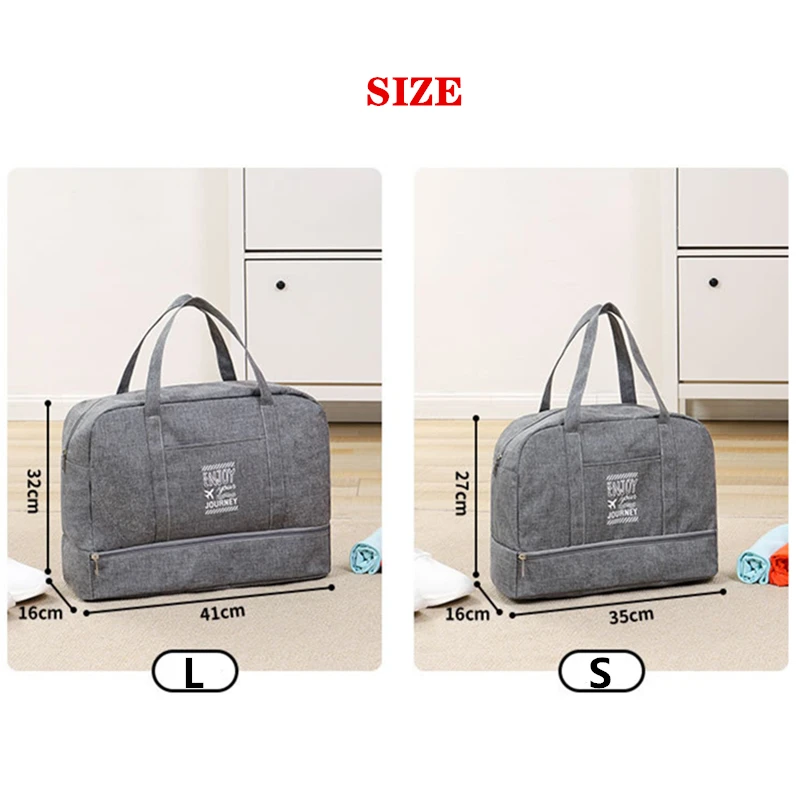 Large Capacity Waterproof Handbag Travel Pack Luggage Organizer Suitcase Women's Cosmetic Toiletrie Storage Bag Men's Travel Bag