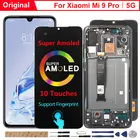 Дисплей Super Amoled для Xiaomi Mi 9 Pro 5G, оригинальный ЖК-дисплей, 10 сенсорных экранов, замена с рамкой для Mi9 Mi 9 Pro, дисплей 5G