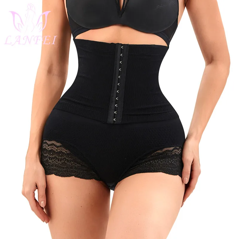 

LANFEI High Waist Panties Shapewear Postpartum Bodysuit for Women Trimmer Belly Slimming Body Shaper Butt Lifter Seamless Panty