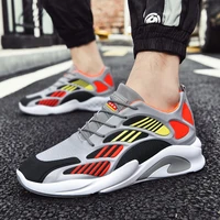 2021 fashion new mens outdoor sneakers comfortable breathable male running shoes solid lace up mesh men casual sneakers