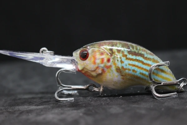 HC733X418 wLure 11g 8.5cm Deep Water Real Skin Painting Tight Floating Crankbait Cutting Blade Treble Hooks Fishing Lures HC733 - Цвет: HC733X418