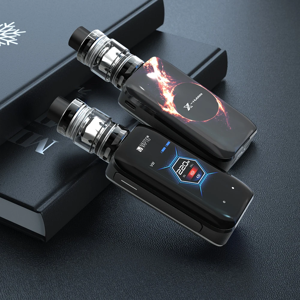 1 Vaptio X Hubble Apolo Vape комплект 220 Вт TCR Mod контроль температуры 5 0 мл бак коробка мод