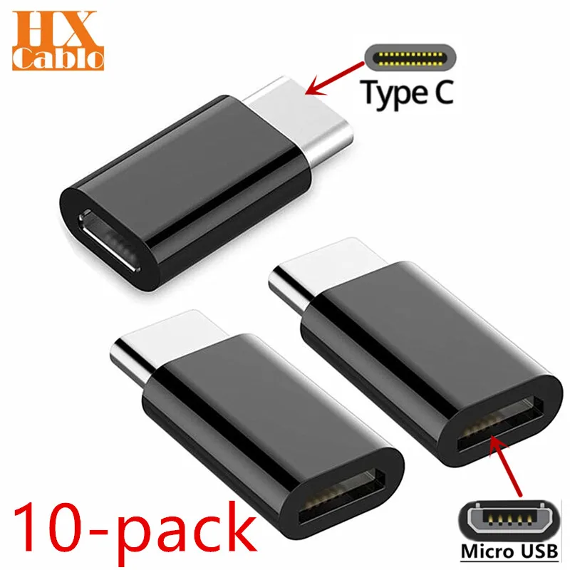 10 шт. адаптер USB C к Micro Type для зарядки ZTE Nubia N1 Z11 /Z11 Max / mini Axon 7 Mini ZUK Z2 аксессуары
