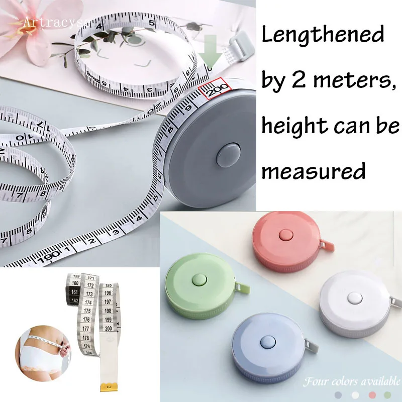 

2m/79inch Soft Tape Measure Double Scale Body Sewing Flexible Ruler for Weight Loss Medical Body Measurement Sewing Tailor Craft