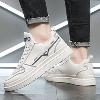 2021 new trend casual mens shoes soft sole student low top lightweight platform sneakers breathable small white sneakers
