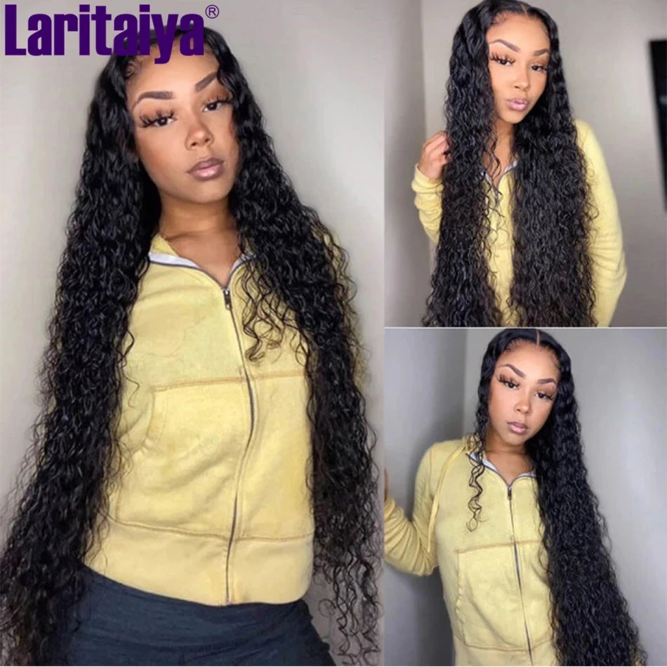 13x4 Transparent Lace Frontal With Bundles Peruvian Water Wave 100% Remy Human Hair Closure | Шиньоны и парики