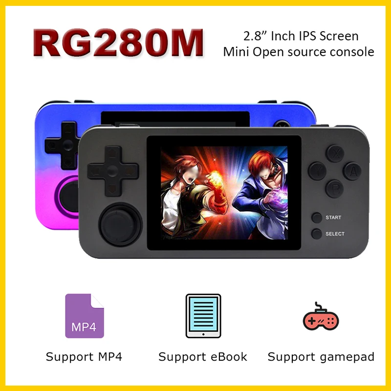 RG280M Mini Retro Handheld Game Console Classic Video Consoles With Open Source For PS1/GBA/GB/MD Player | Электроника
