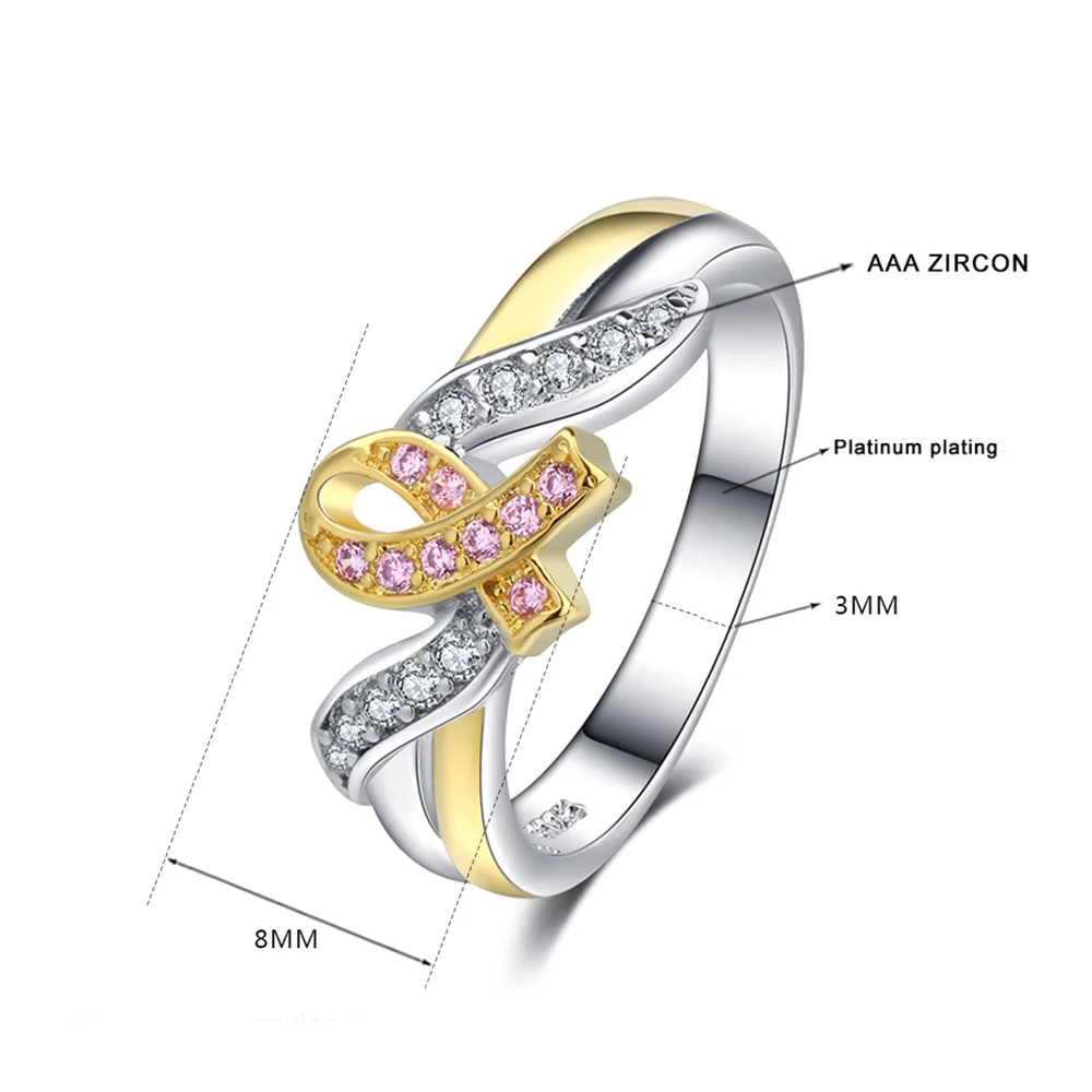 AAA циркон двойное кольцо объемного типа для женщин роскошное модное ювелирное