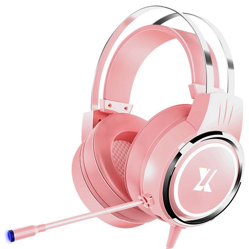 

Wired Gaming Headset 4D Stereo Surround Folding Headset 3.5mm Adjustable Microphone Headset for Laptop/PC/Phone