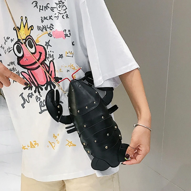 

Творческий Имитация форма в виде омара Для женщин сумки через плечо большой Ёмкость деньги сумкиогофункциональная дорожная сумка-клатч на ...