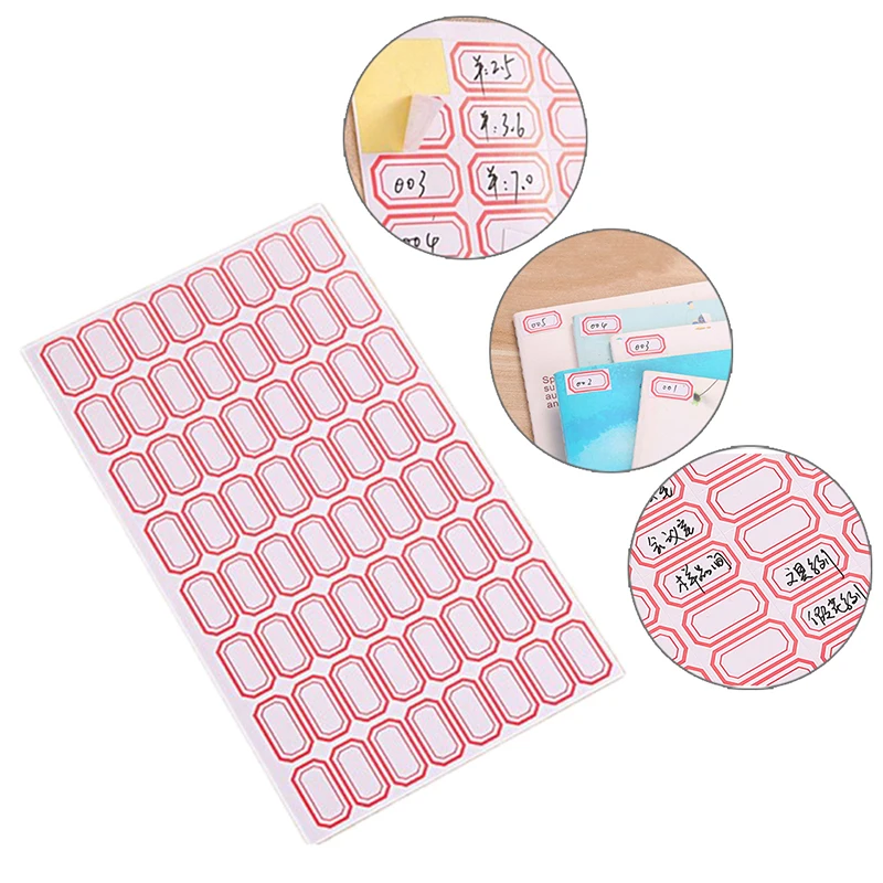 

Practical New 10 Sheets Stationery Label/Sticker White Label Write Name Sticker Blank Sticker Label Child Stationery Stickers